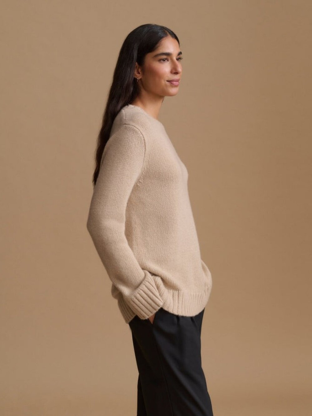 Jenni Kayne Cashmere Amelia Crewneck Sweater Warm Sand XS/S Oversized EUC! HP🥳 - Picture 7 of 13